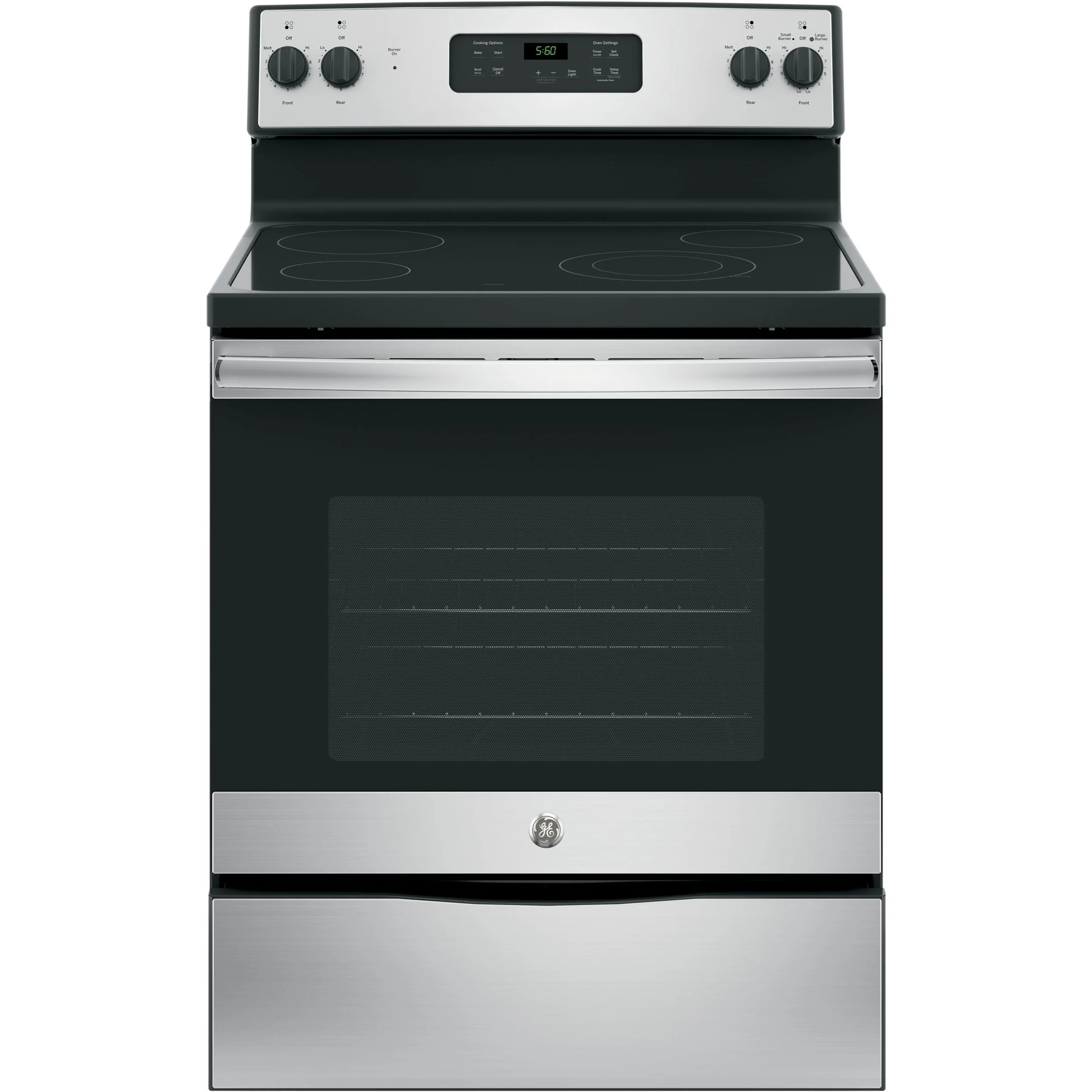 GE Appliances JBS60RKSS 30" FreeStanding Electric Range with 9"/6